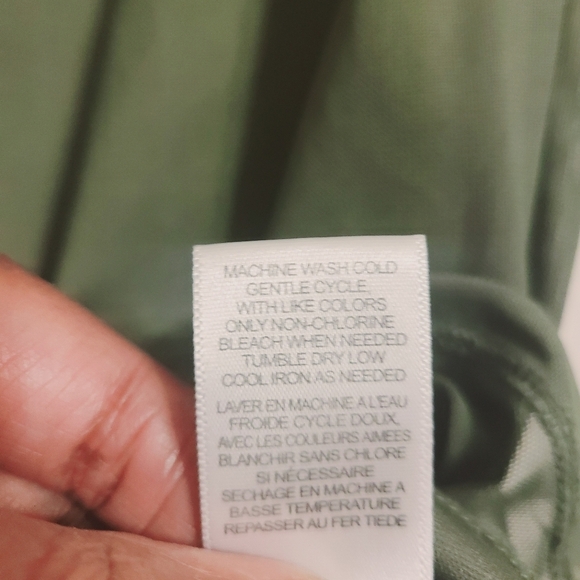 AFRM Los Angeles | Women's Long Sleeve Two Piece Green Skirt Set (Size Large/XL) - Picture 14 of 16